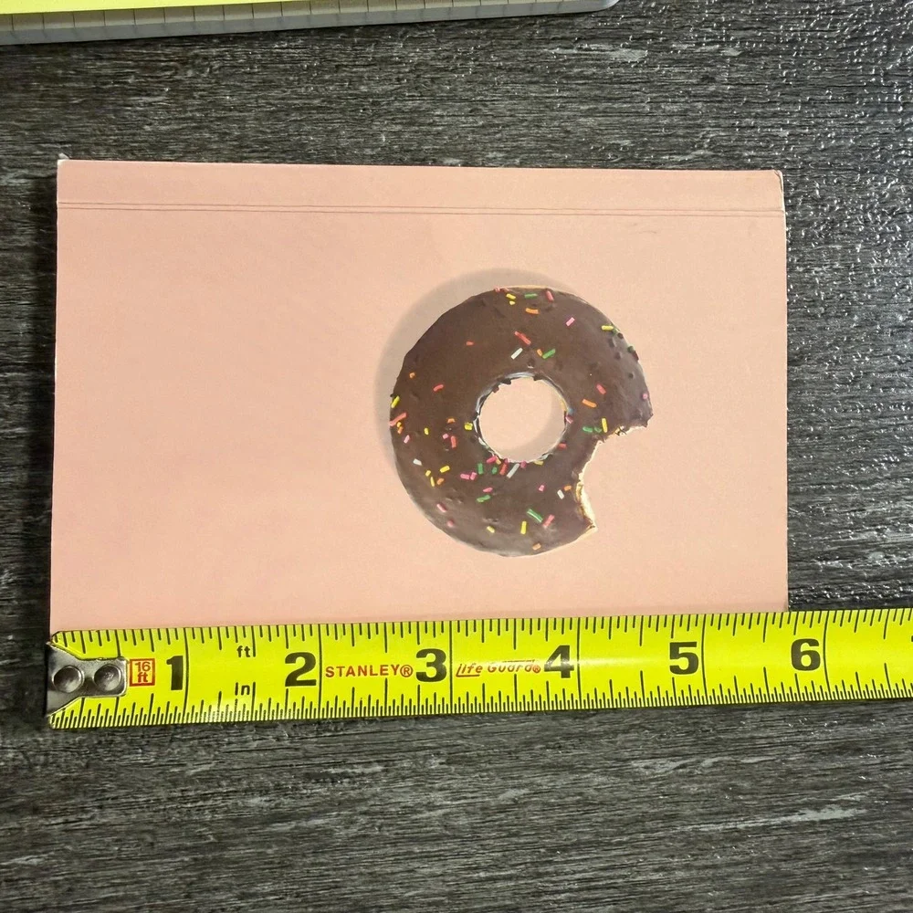 Papyrus Notebook Set Unisex OS Pink Yellow Donut Pretzel Lined Journals 2pk